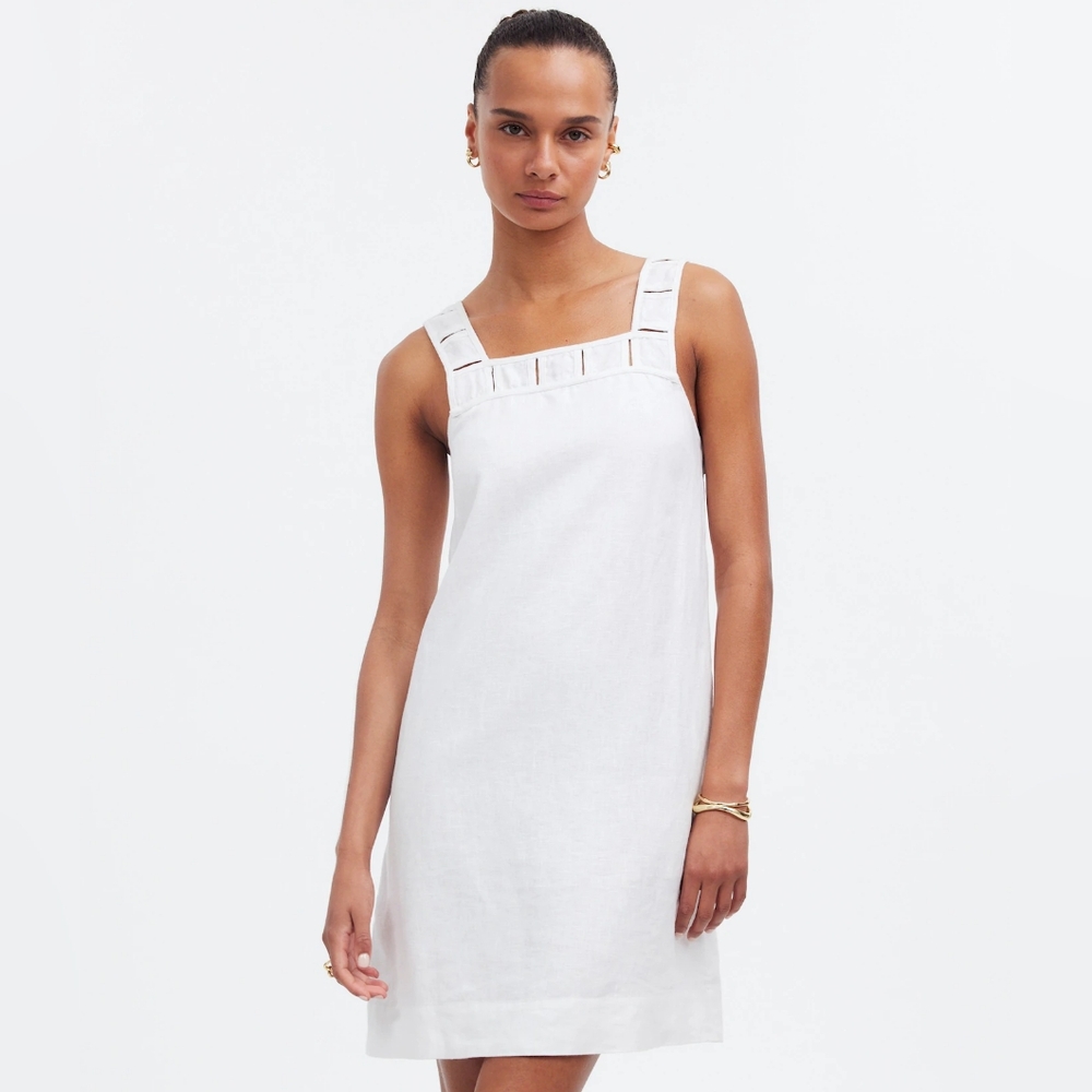 Madewell Embroidered Tank Mini Dress